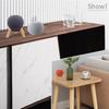 Real Wood Stand for Homepod mini,Wooden Tripod with Metal Frame,Safe Stable Holder Mount with Anti-Slip Silicone pad Protects Home pod mini Smart