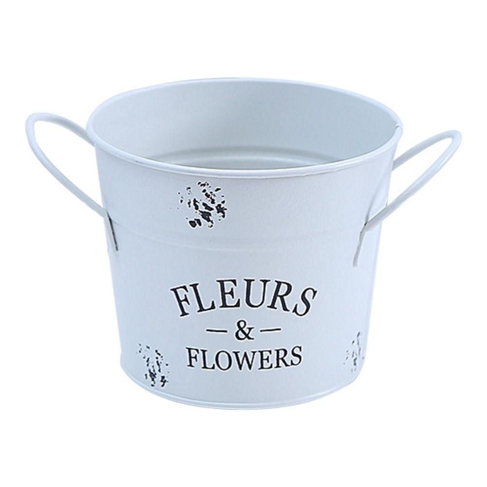 Home Metal Pitcher Jug Flowers Pots Flower Vase Garden Decor Flowers Bucket