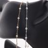 14K Gold Filled Link and Bar Chain Beaded 3-3.5mm Fresh Water Pearls for Permanent Jewelry Making Necklace Bracelet Accessories