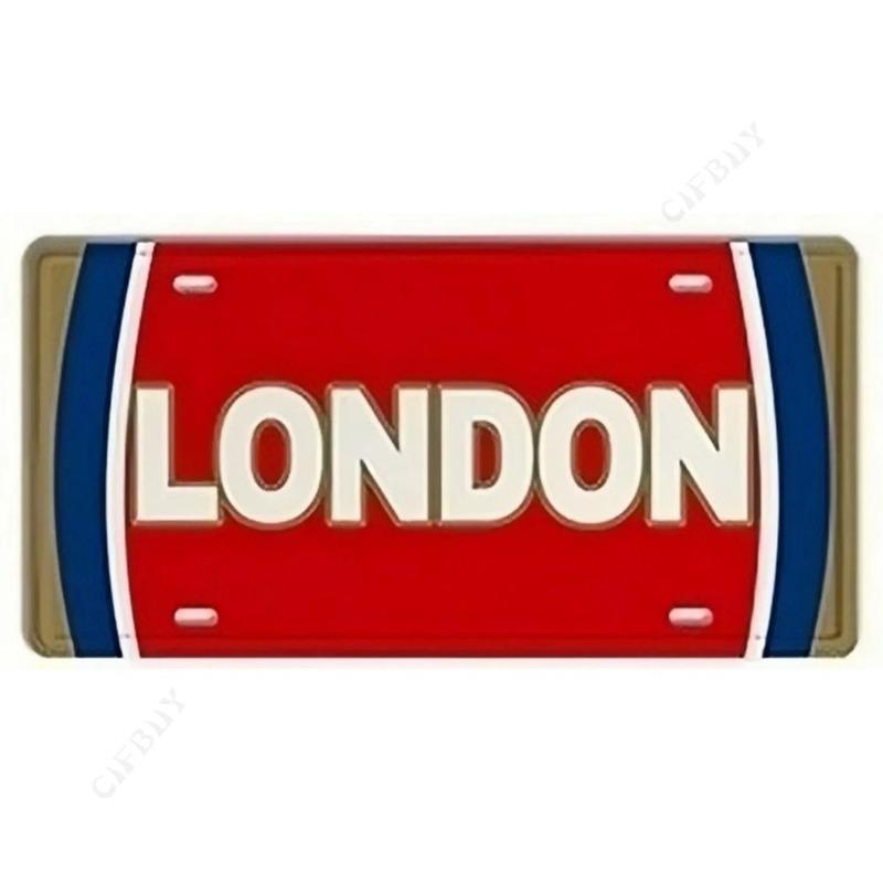 Souvenir Metal License Plate, Custom Auto Sign 15x30cm