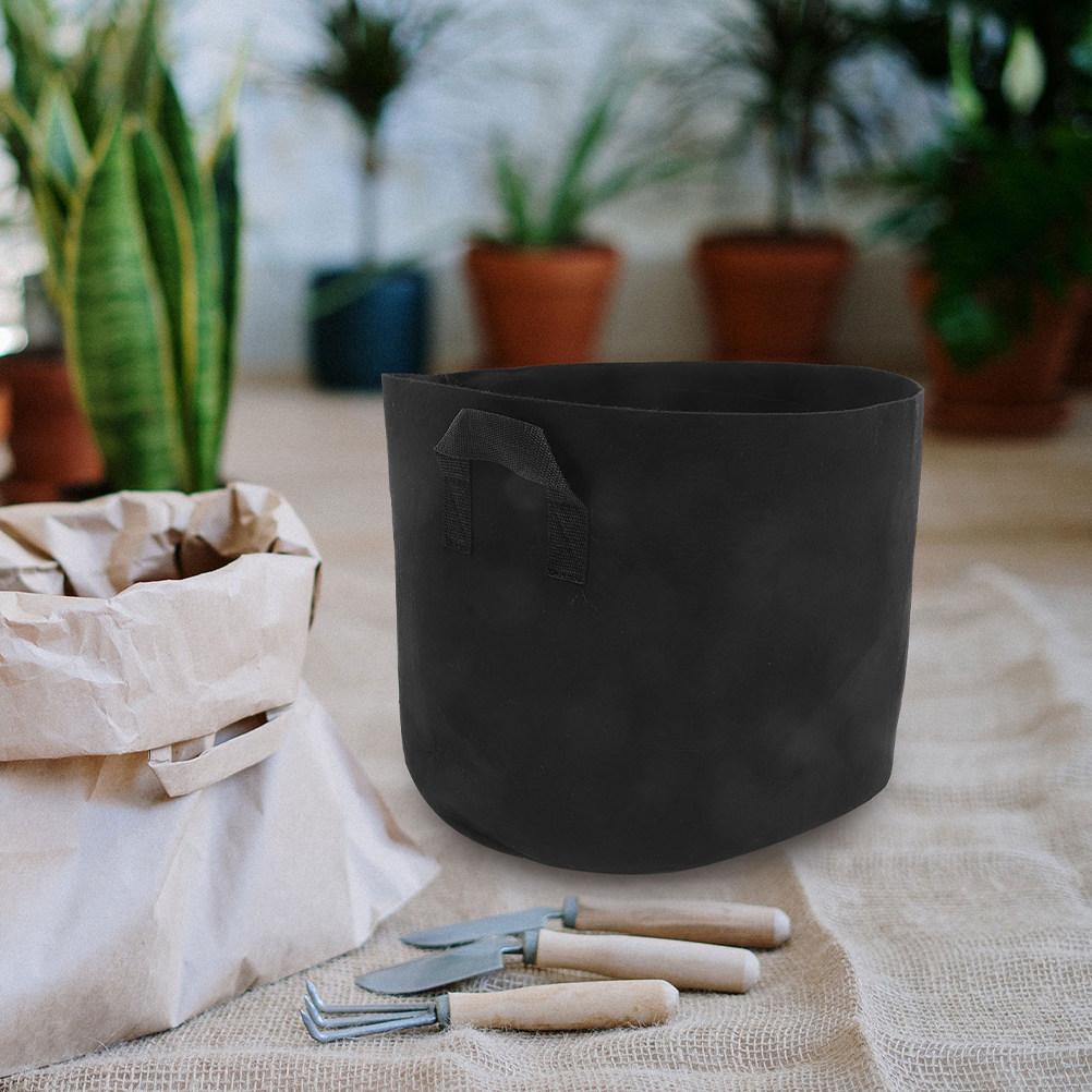 

3Pcs Portable Fabric Plant Nursery Bags Handheld Growing Pouches Breathable Non-Woven Plant Storage Bags for Potato Tomato 30X30X25CM