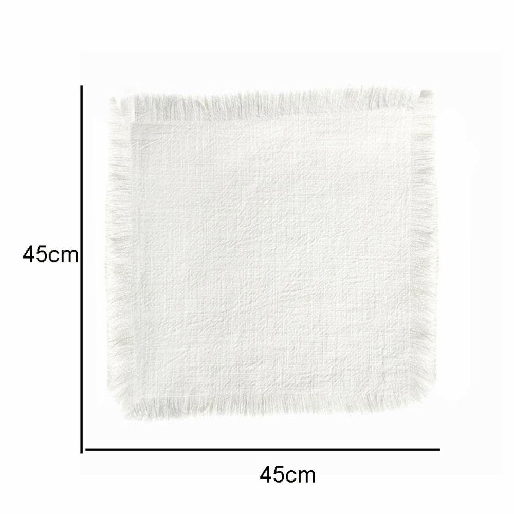 Reusable Cotton Napkin Table Decoration Placemats Party Supply Linen Napkin Hotel