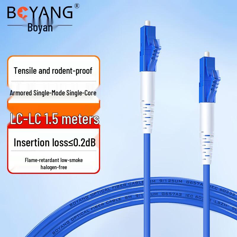 

Boyang Armored G.657A LC-LC Single Mode Fiber Patch Cable