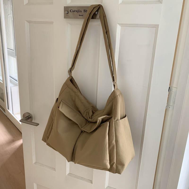 Summer new retro canvas bag large-capacity handbag commuting make-up class students class tote bag