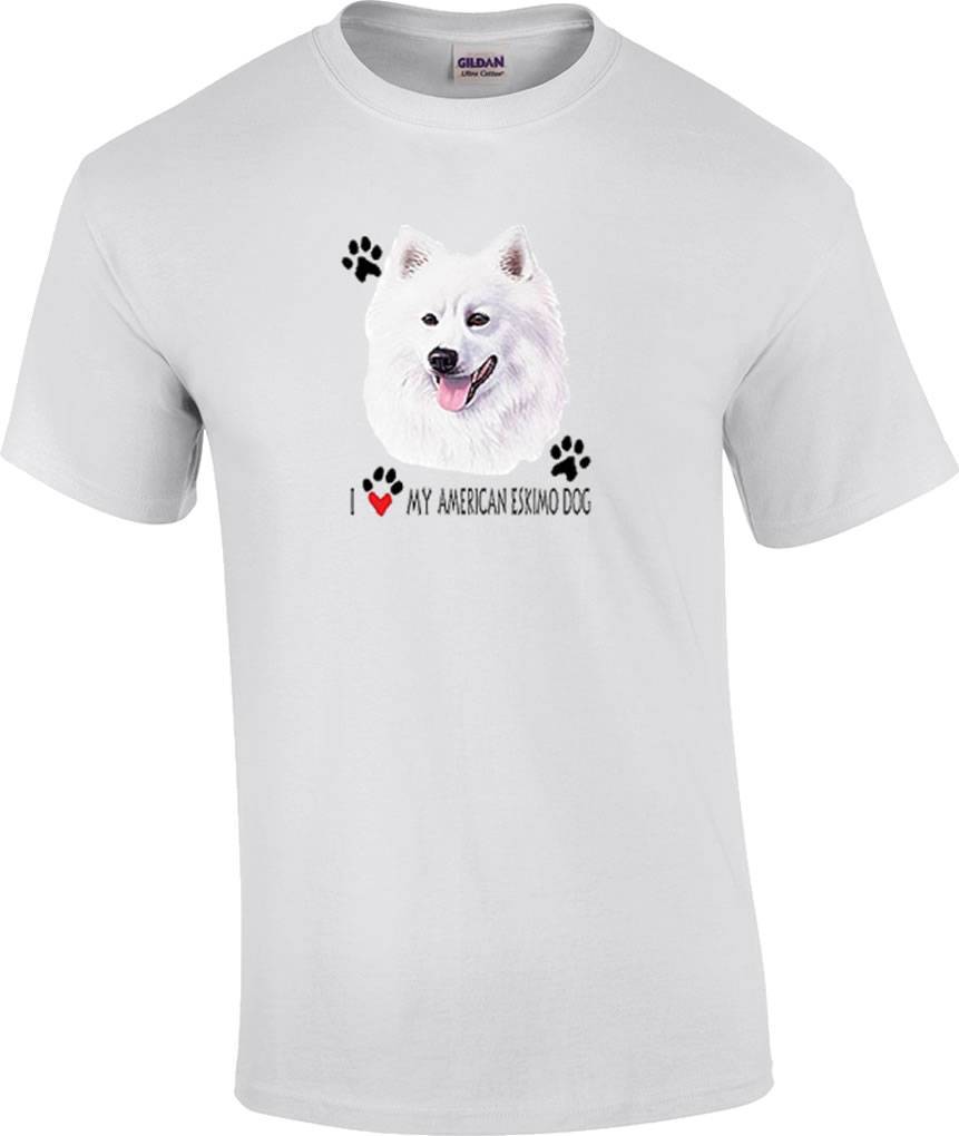 I Love My American Eskimo Dog T-Shirt S
