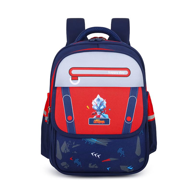And Vibrant Functional School Backpack For Kids Featuring Popular Ultraman Characters And Comfortable Padded Straps