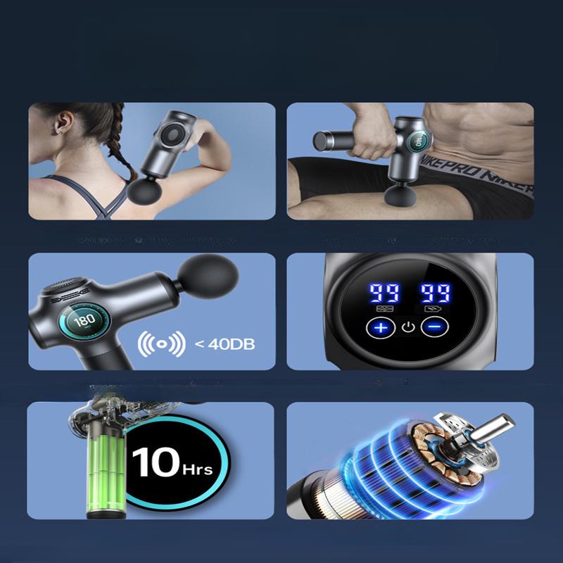 Faszienpistole Mini Home Muskelentspannungsmassagegerät Tragbares Mädchen Mini Elektrische Fasziengreifer Halsmembranpistole