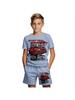 Sommer Kurzarm T-Shirt Anzug Shorts Kinderkleidung 3D Druck Mode Jungen