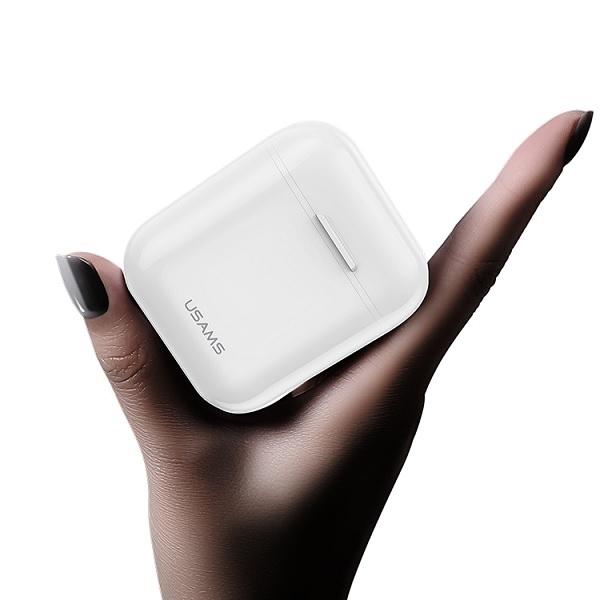 Usams Słuchawki Bluetooth 5.0 Tws Luseries Bezprzewodowe Biały/White Bhulu01 (Us-Lu001)