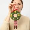 Decorative Ornaments for Garlands Fluffy Christmas Hanging Ornaments, Small Wreath/Tree Plush Doll Pendant, Winter Xmas Cute Pendants Trees