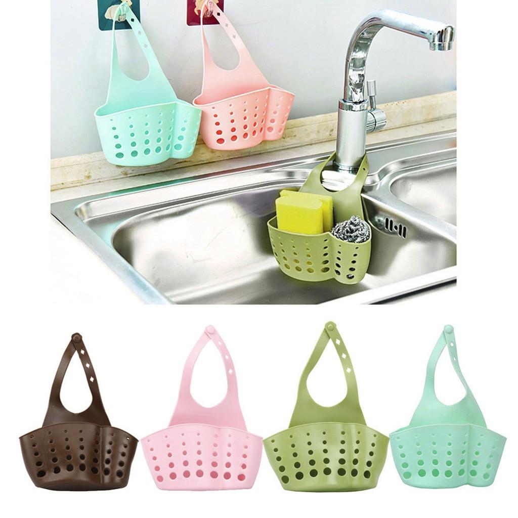 Portable Home Kitchen Hanging Storage Bag Basket Bath Storage Tools Sink Holder
