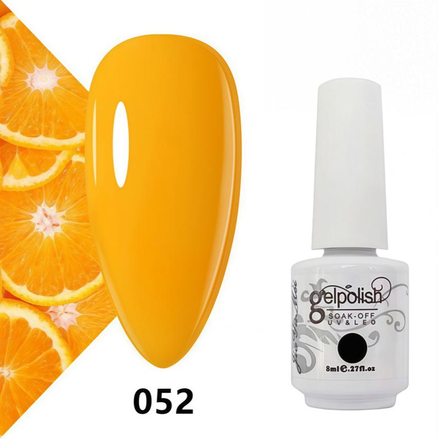 Amber Gel Polish Set: Gel Polish Manicure Kit with Whitening, Base Coat, and Sealer.