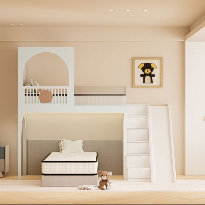 Set of 2 Foam Mattresses 90x190cm, Thickness 16cm - DEWINNER - Double Sided Available, Memory Foam