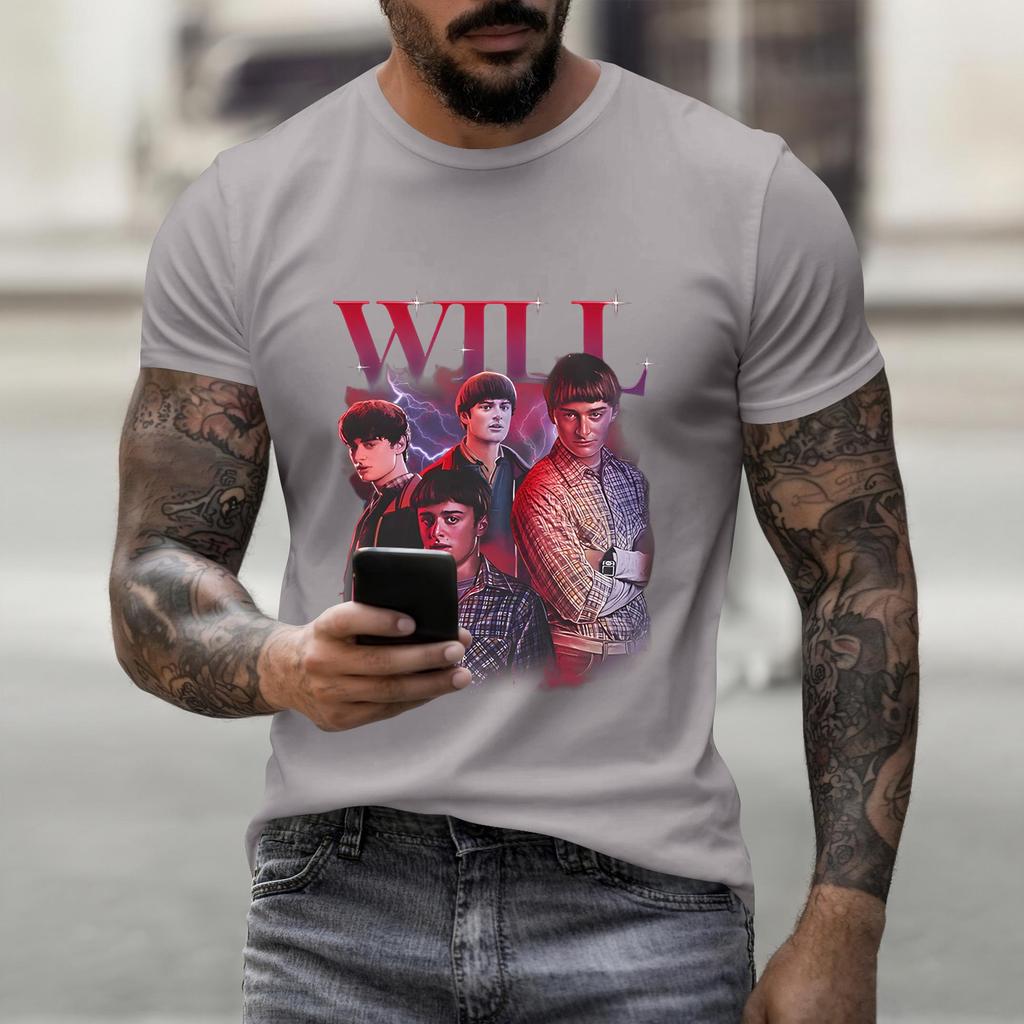 Fashion Round Neck Raglan Short Sleeve Workwear Printed Tops Ladies Summer Tops