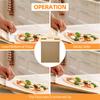 Sliding Pizza Peel - 12 Inch Pizza Paddle with Handle and Baking Cloth Non-Stick Pizza Peel for
