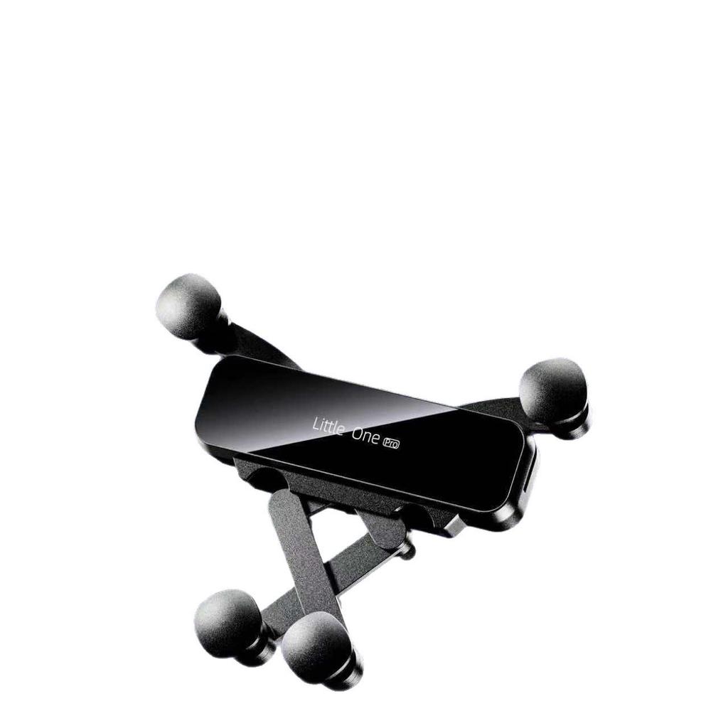 Universal Car Phone Holder with Air Vent Gravity Linkage and Dashboard Suction Cup