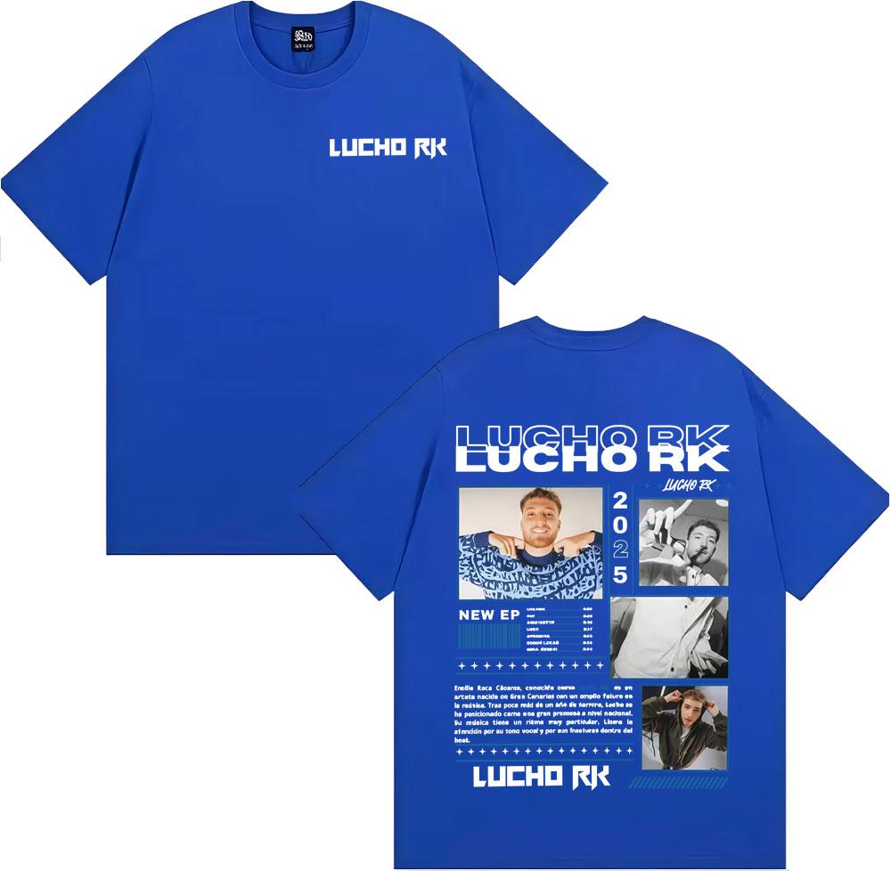 Rapper Lucho Rk Album Tour 2025 Graphic T Shirts Unisex Women Vintage Gothic Short Sleeve Tshirt Fashion Casual Oversized T Shirt