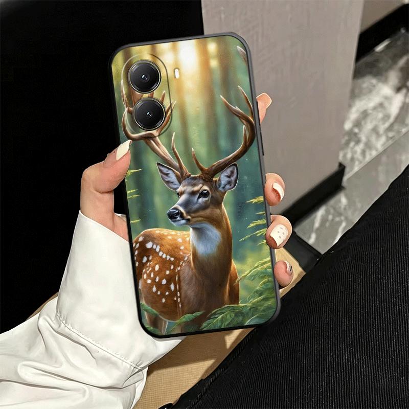Sika Deer Elk Animal Soft Phone Case for Xiaomi Poco X5 X6 X7 X8 Pro Max X3 F7 F8 Ultra M8 M7 M6 M5 Redmi 15 15C 14C 13C 12C X4