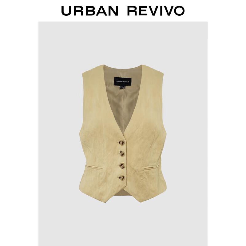 

UR 2025 Летний женский ретро жилет без рукавов с V-образным вырезом M