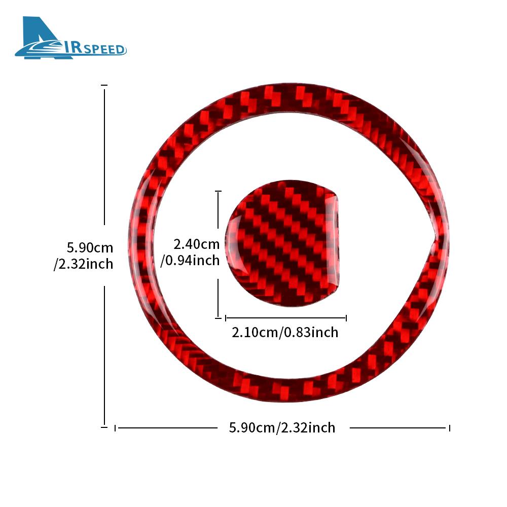 Real Soft Carbon Fiber Steering Wheel Trim Sticker For Mercedes Benz Smart 453 Fortwo/Forfour 2016 2017 2018 2019 2020 2025-2025