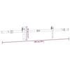 VidaXL Sliding Door Hardware Kit 183 Cm Steel Black 4009748