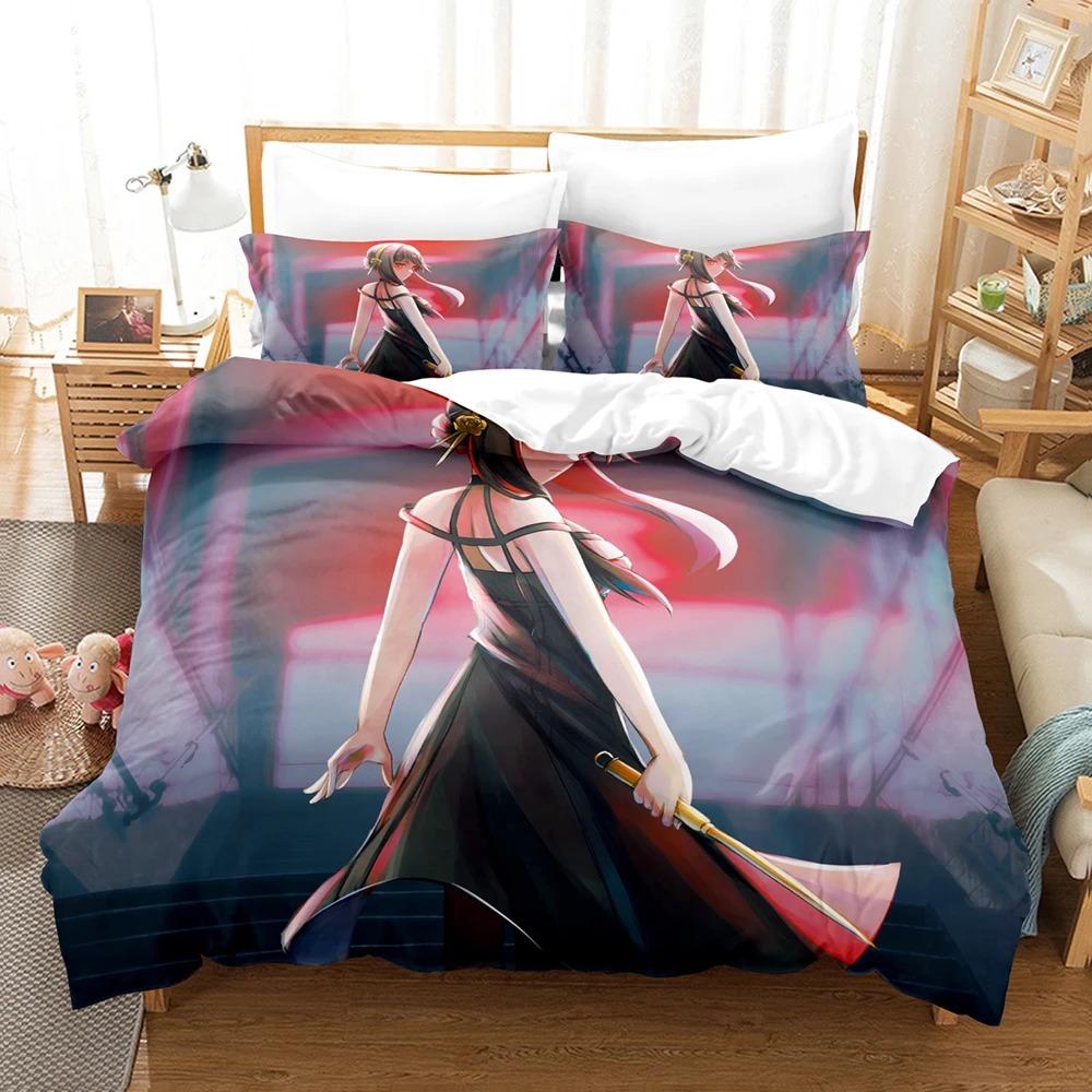 3D Print Anime SPY×FAMILY Bedding Sets Duvet Cover Set With Pillowcase Twin Full Queen King Bedclothes Bed Linen Home Textiles