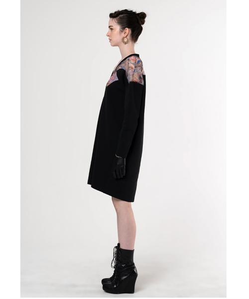 GREEDILOUS Western-Style Neck Detail Dress