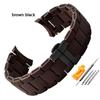 Silicone Stainless Steel Watchband for AR5905 AR5920 AR5890 AR5891 AR5889 Watch Strap 20mm 23mm Black Brown Men Women Bracelet