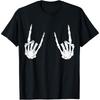 Trendy Halloween Skeleton Rocker Graphic Costume T Shirt Cotton Men T Shirt
