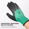 1/2/3/4/5 Paar Arbeitsschutzhandschuhe Schale Polyurethan-beschichtet Gestricktes Handgelenk Nicht rutschfest Verschleißfest Atmungsaktiv Sicherheitshandschuh