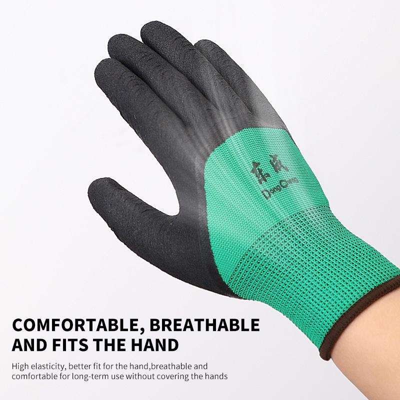 1/2/3/4/5 Paar Arbeitsschutzhandschuhe Schale Polyurethan-beschichtet Gestricktes Handgelenk Nicht rutschfest Verschleißfest Atmungsaktiv Sicherheitshandschuh