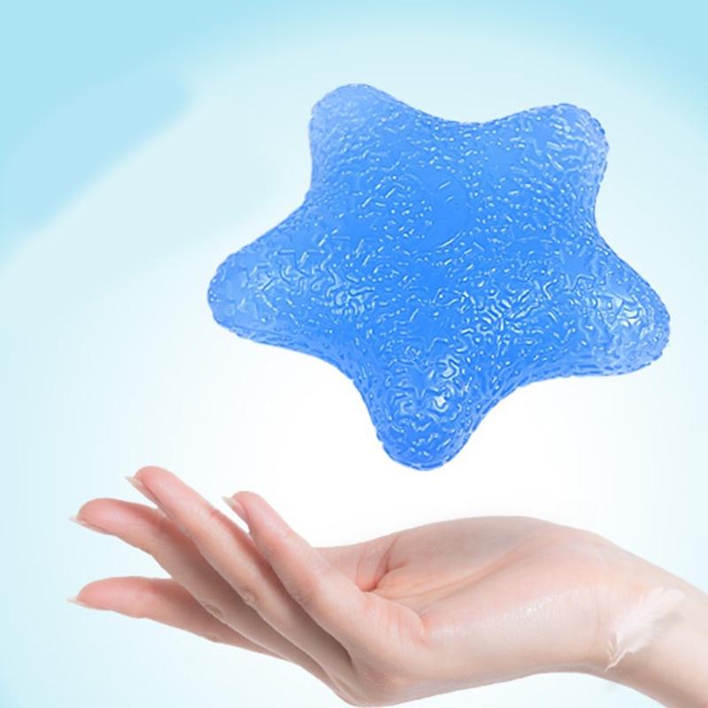 Rehabilitative Hand Grip Device Star Shape Hand Trainer SEBS Texture for Carpal Tunnel Syndrome and Post Injury Recovery
