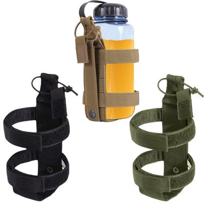 Adjustable Protective Insulated Water Bottle Holder Tactical Molle Waist Pouch For Round Oval Flat Bottles Outdoor Activities