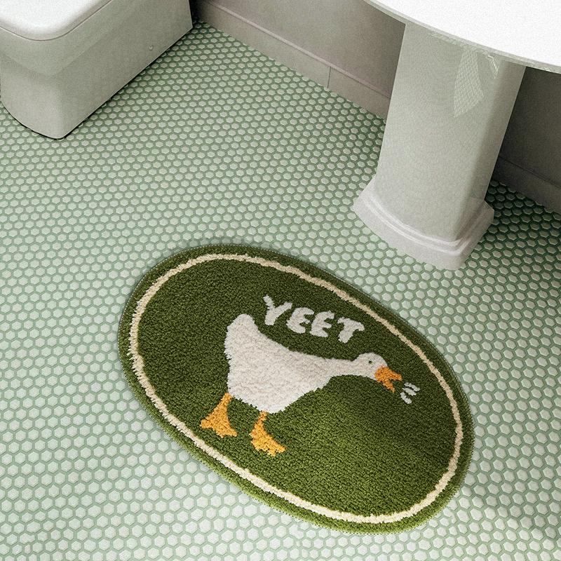 Bathroom Doorway Water-absorbent Floor Mats Bathroom Non-slip Foot Mats Entrance Carpet Machine Washable Door Mats