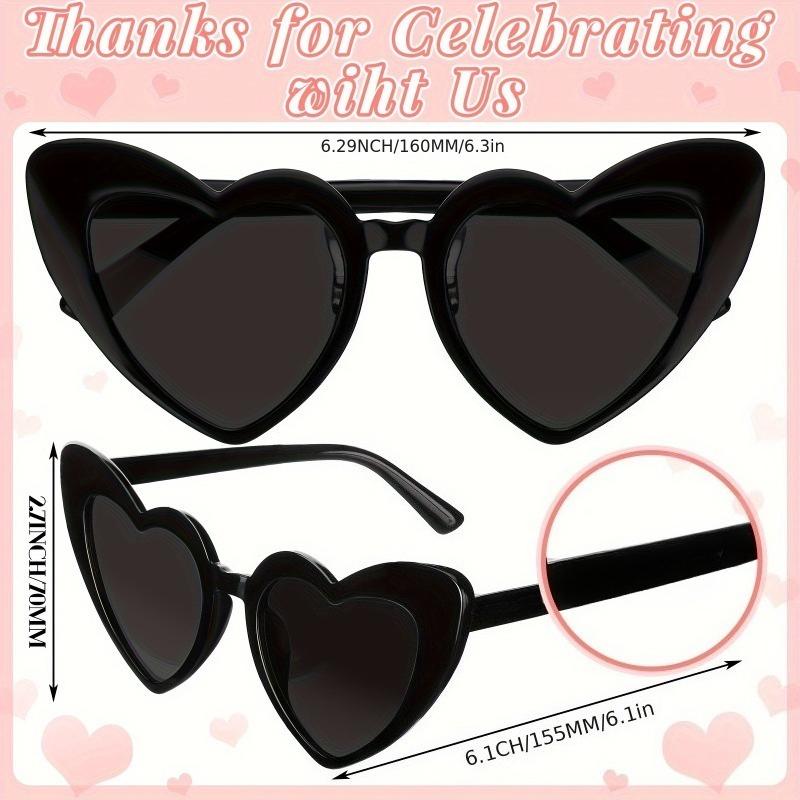 54pcs Women's Accessories Vintage Sunglasses Fashion UV400 Protection Heart-Shaped Sunglasses Women Clout Goggle Retro Love