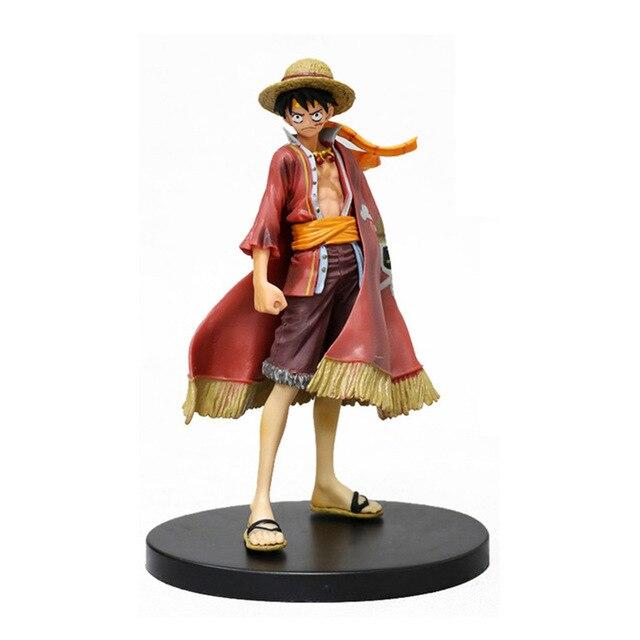 Anime Figure Red Shawl Monkey D Luffy Figurine Luffy Action Figure Collection Model Toys Doll Kids Gift