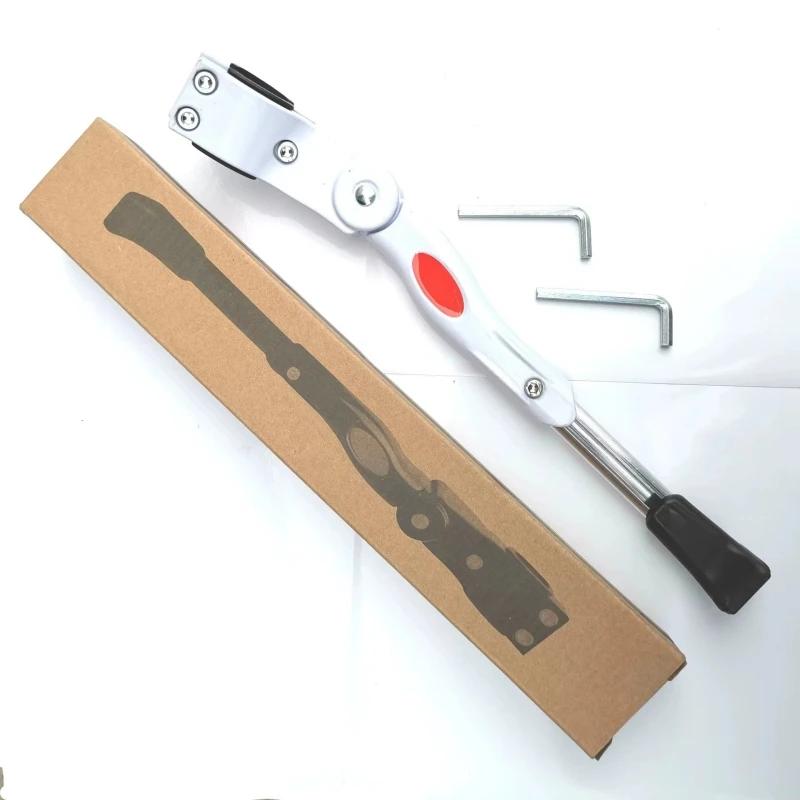 

Adjustable Bike Kickstand Aluminum Rear Side Bicycle Stand for Bike 22 -27 Bicycle Foot Support белый