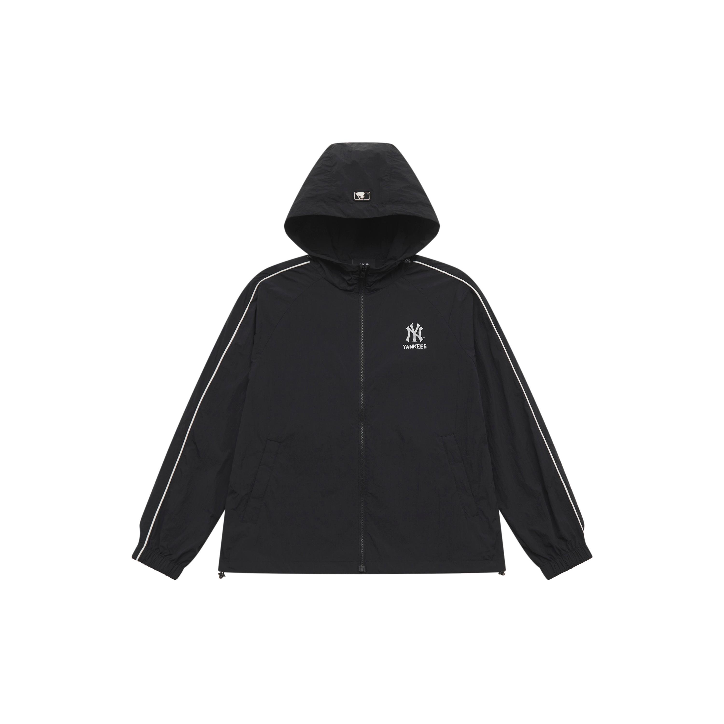 MLB Preppy Style Collection New York Yankees SS25 Jacket Unisex Black 3AWJV0153-50BKS XS