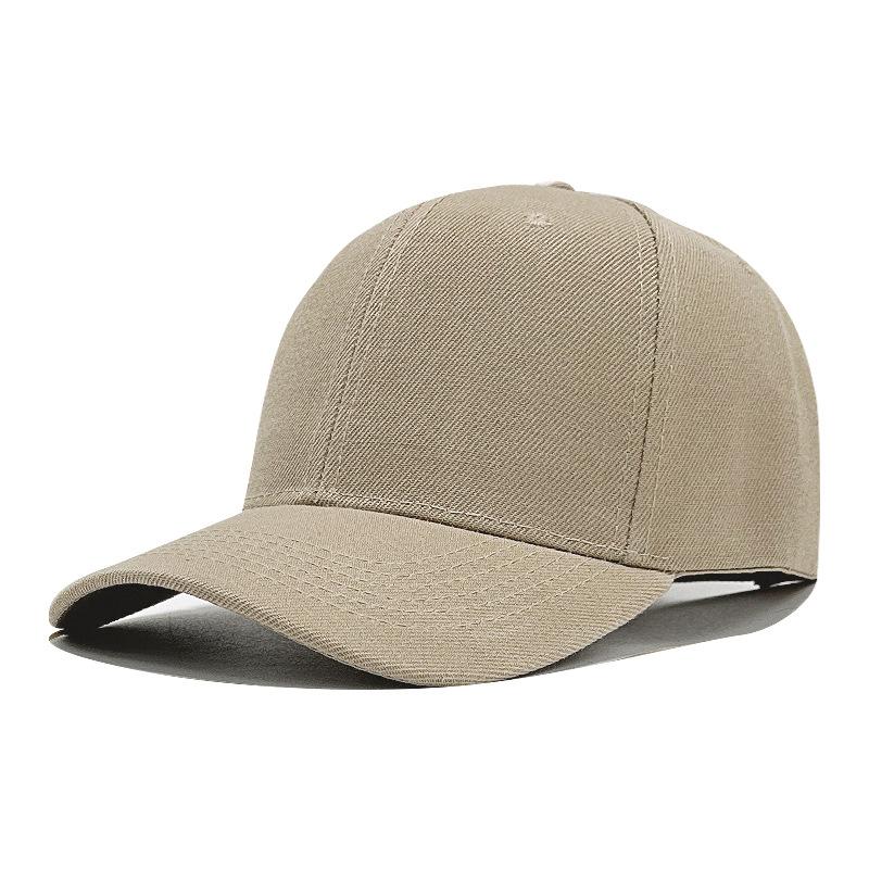Solid color hardtop baseball cap acrylic hat hot selling versatile cap sun hat printing