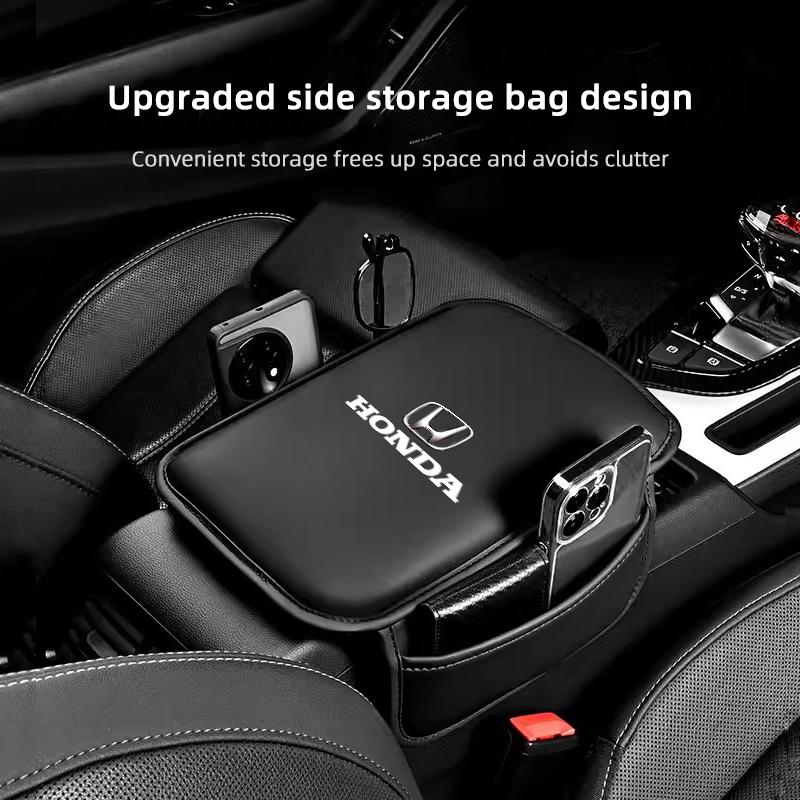 Car Armrest Box Pad Leather Arm Rest Cushion Auto Accessories For Honda Civic Fit Jazz Accord Pilot CRV Odyssey Passport City EC5 yzpf8