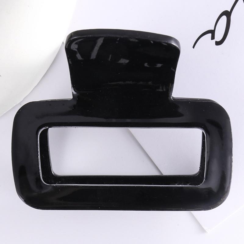 New Hair Clips for Girls Geometric Hollow Out Square Hair Claws Elegant Marble Pattern Women Hair Clips Hair Accessories