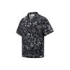 Li Ning X Steven Harrington Cartoon Anime All Over Print Loose Short Sleeve Shirt Men Shirts Black ASHT017-1
