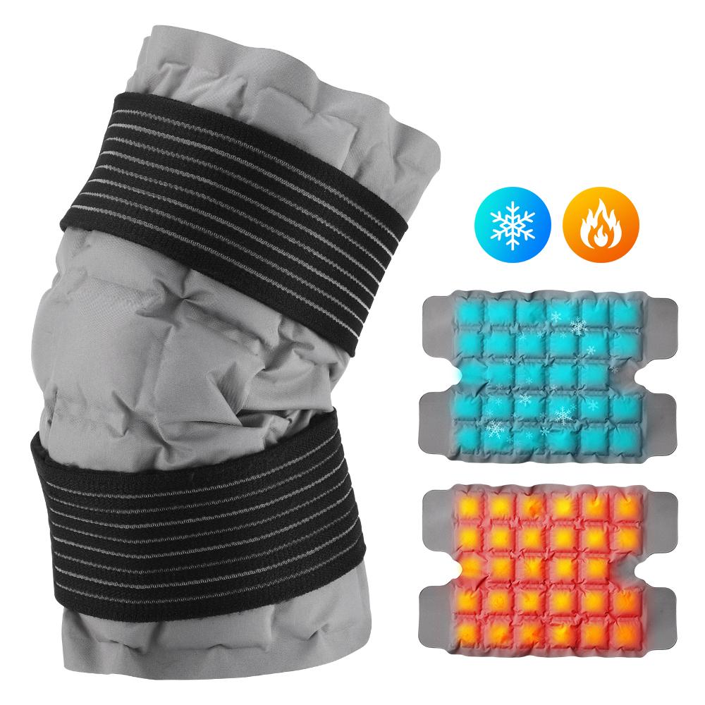 

Reusable Big Ice Pack Cold Hot compress Self-Absorbing Water Back Pad for Leg Knee Arm Joint Muscle Post-Operative Nursing Care сірий