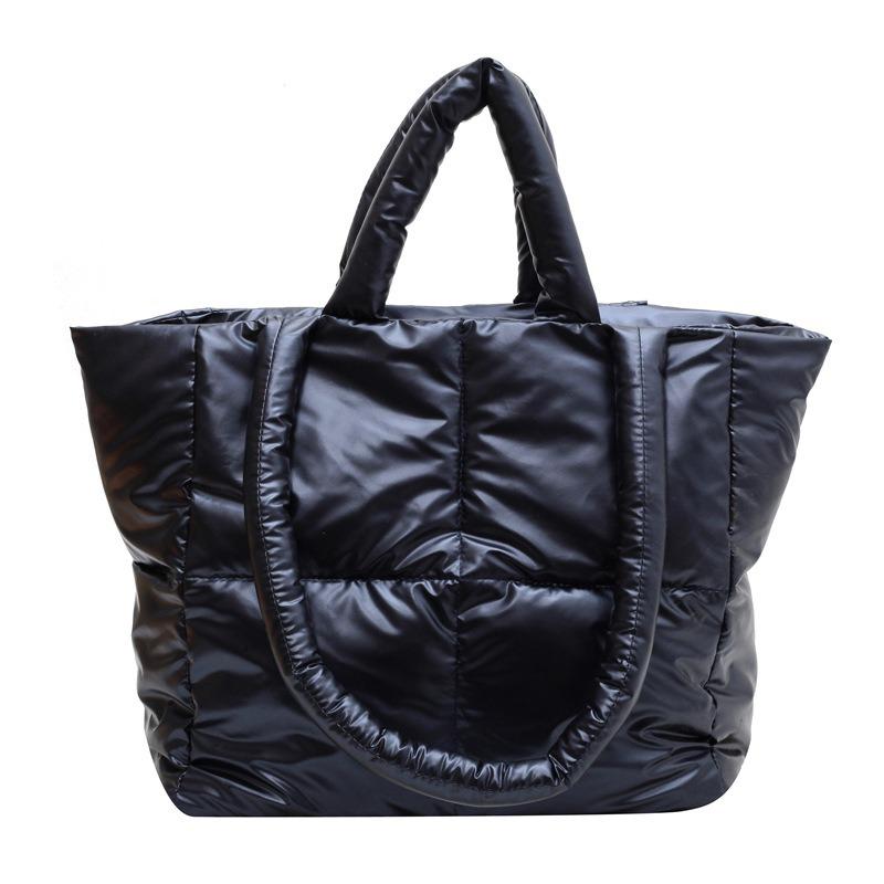 Large-capacity Bag Women's Autumn and Winter New Down Jacket Bag Trendy Versatile Portable Shoulder Bag Tote Bag