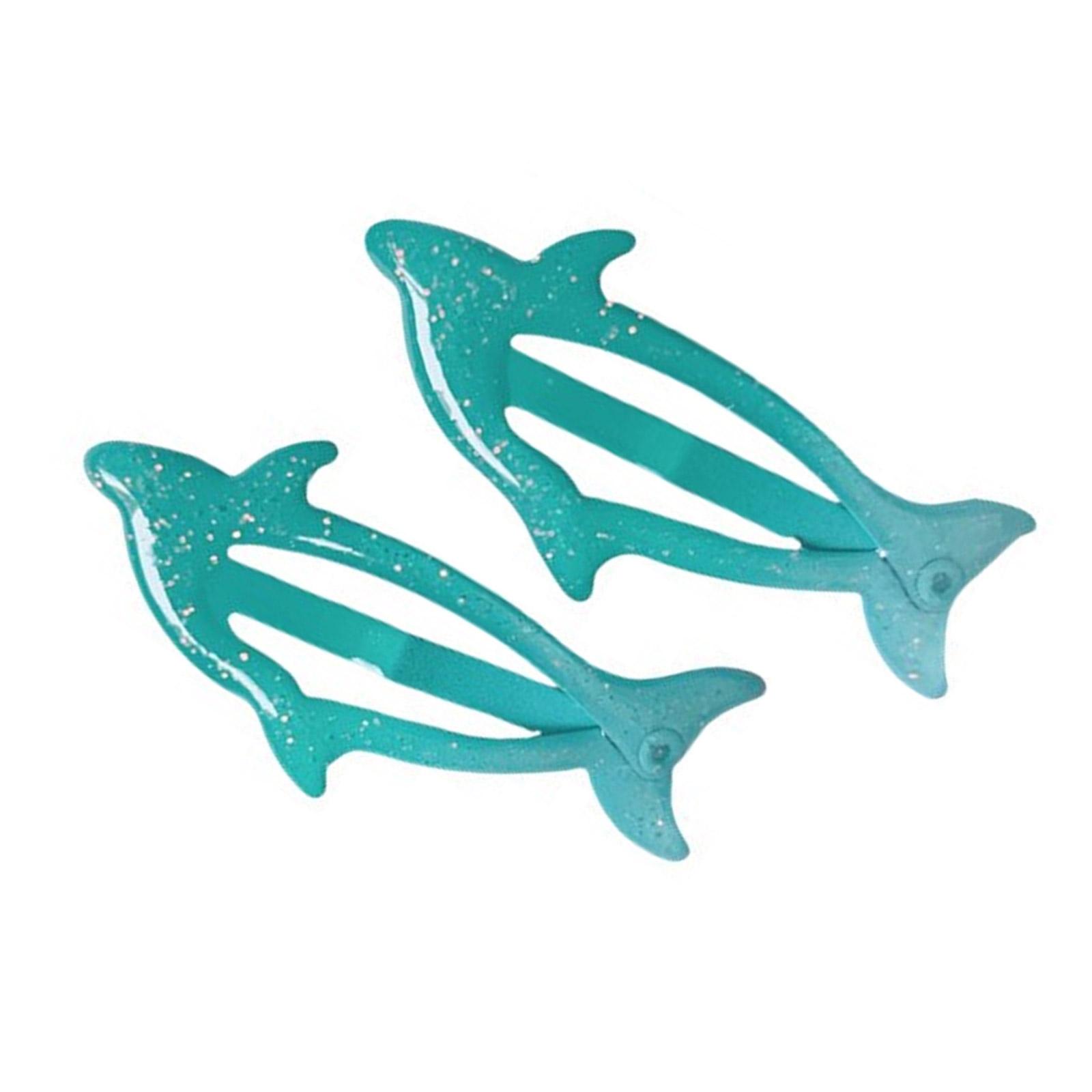 

1 пара боковых заколок для волос, головной убор в виде дельфина для повседневного ношения, заколки для волос, аксессуар для волос в виде шпильки темно-синий