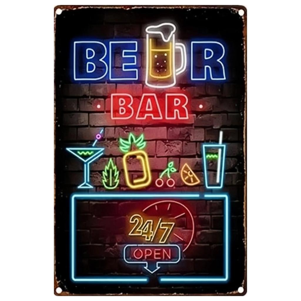 Neon Bar Offene Dekoration Metalls Child Zinns Child Blechplatten Wand Dekoration Raum Dekoration Retro Für Home Mann Höhle Café