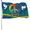 Kabyle Flag with 2pcs Rings, White Bordered Flag Design, Durable Polyester Fiber, Vibrant And Fade-Resistant, Windproof Flag Design, Suitable for Home