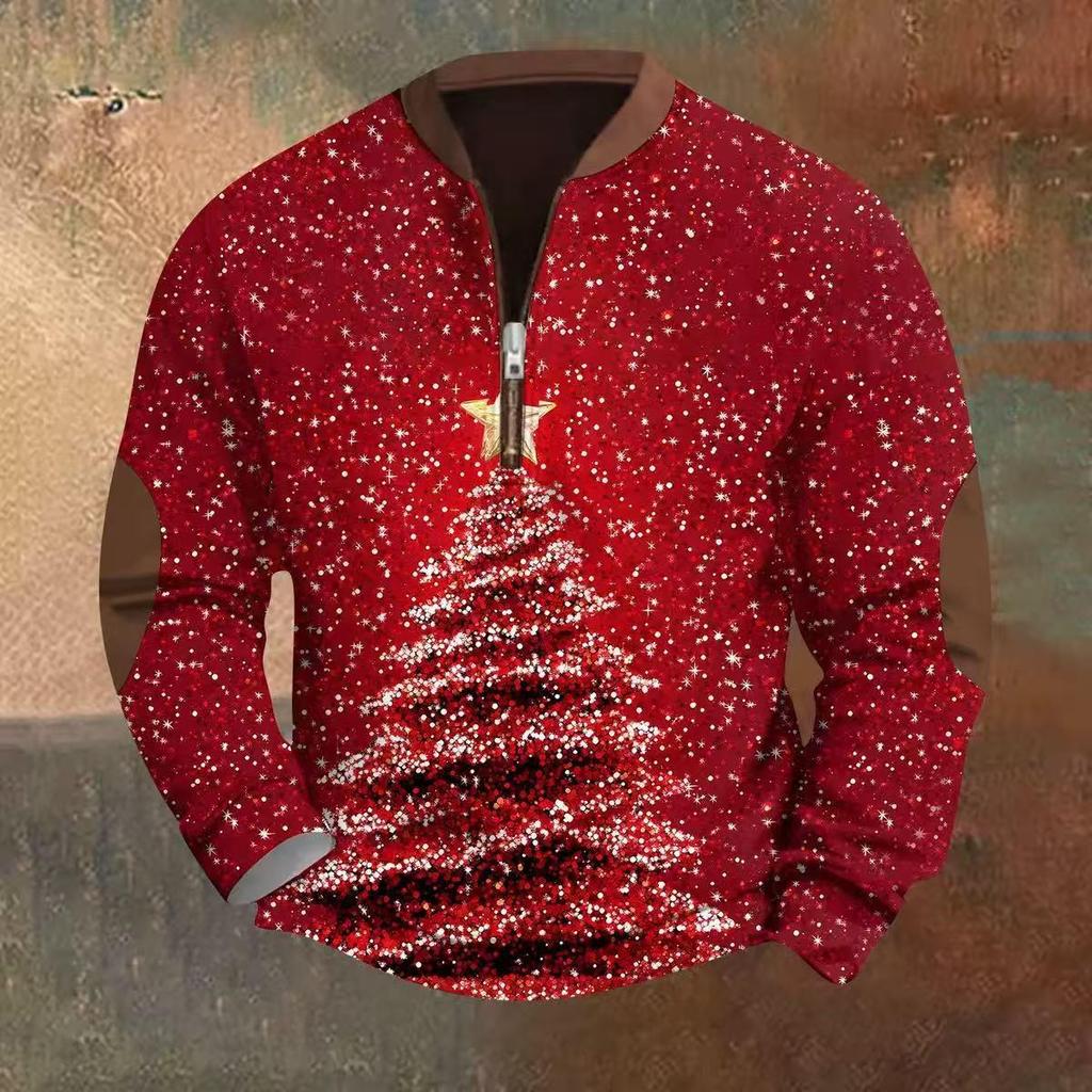 Men's Autumn 2025 Cartoon Santa Claus Hoodie