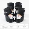 Cross-border Cartoon High-top Pet Silicone Rain Shoes Puppy Dog Going Out Non-slip Wear-resistant Waterproof Dog Shoes Teddy Foot Cover