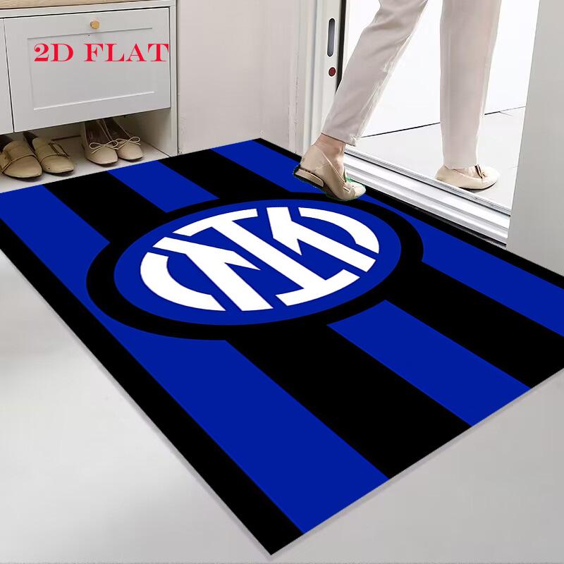 Inter Milan Logo Carpet Rug for Living Room Bedroom Home Sofa Decoration,Kids Play Nonslip Floor Mat